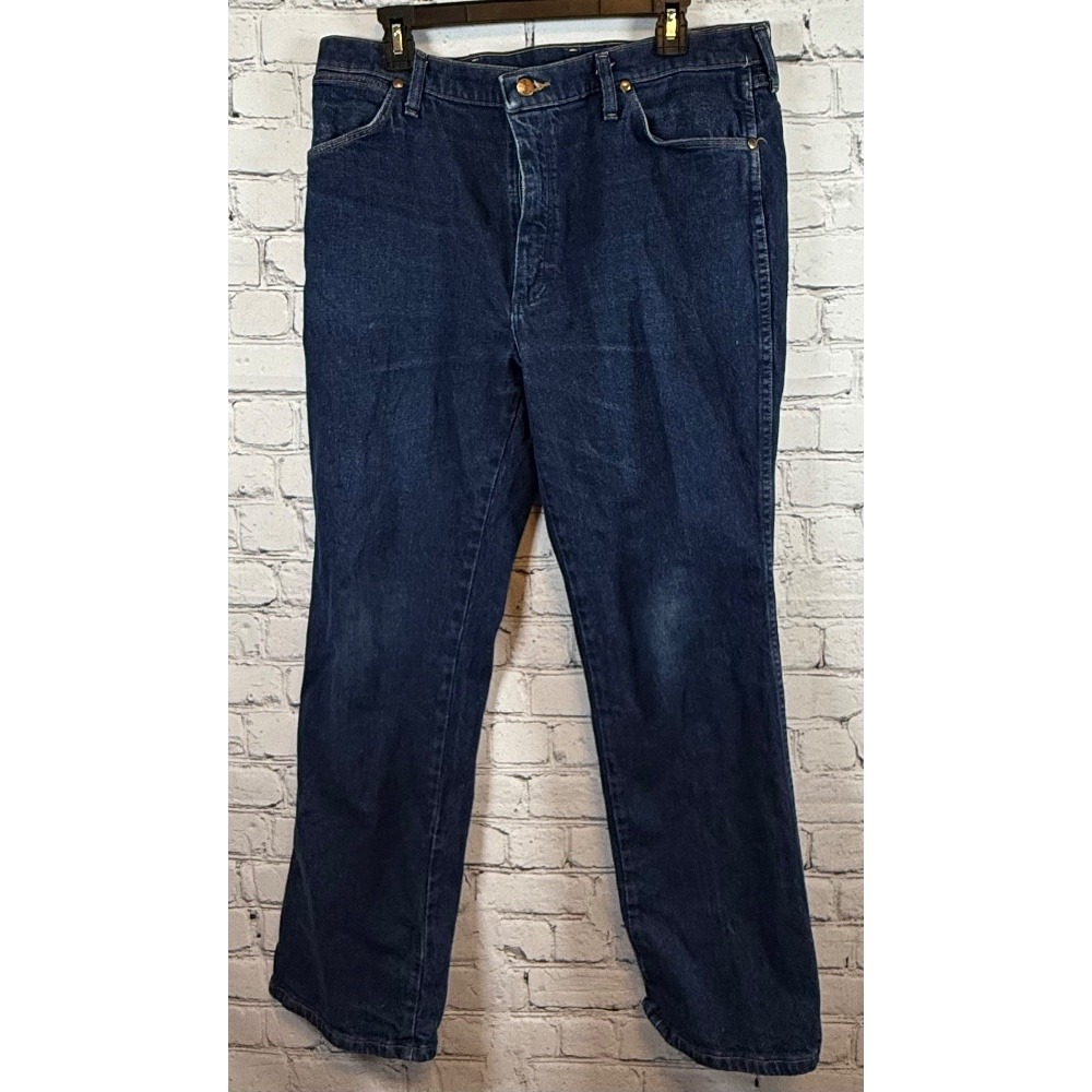 Wrangler Jeans 947STR Straight Leg Dark Wash Denim Cotton‎ Blend 36x30